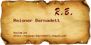 Reisner Bernadett névjegykártya